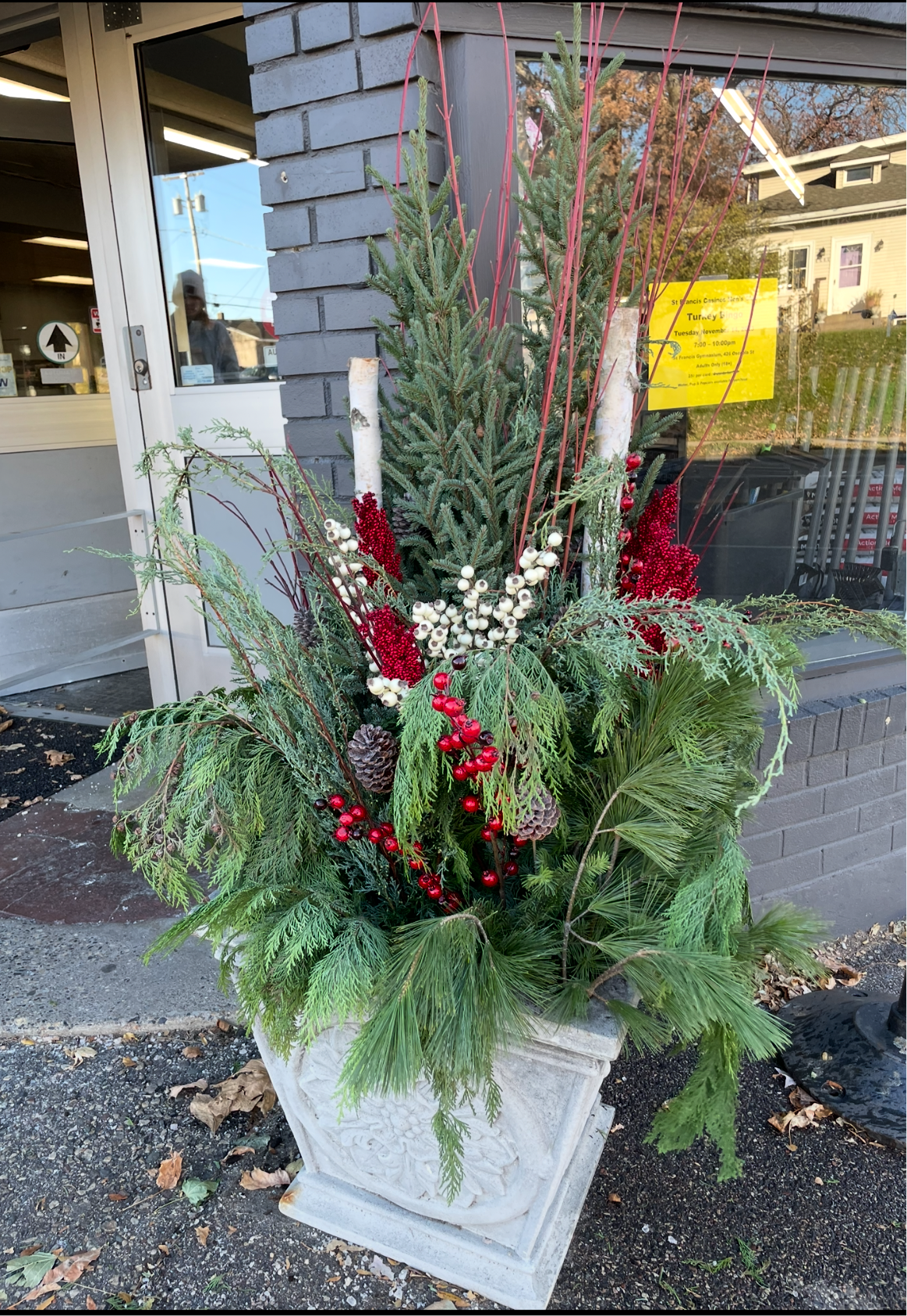 Holiday Planter 16-18'' Diameter